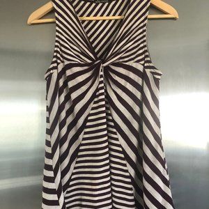 Ella Moss purple striped tank size M